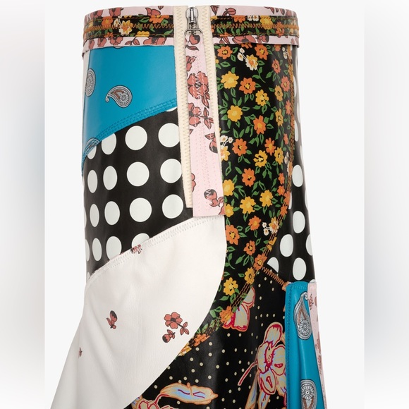 ZARA ATELIER PRINTED 100% LEATHER SKIRT LIMITED EDITION - Picture 10 of 16